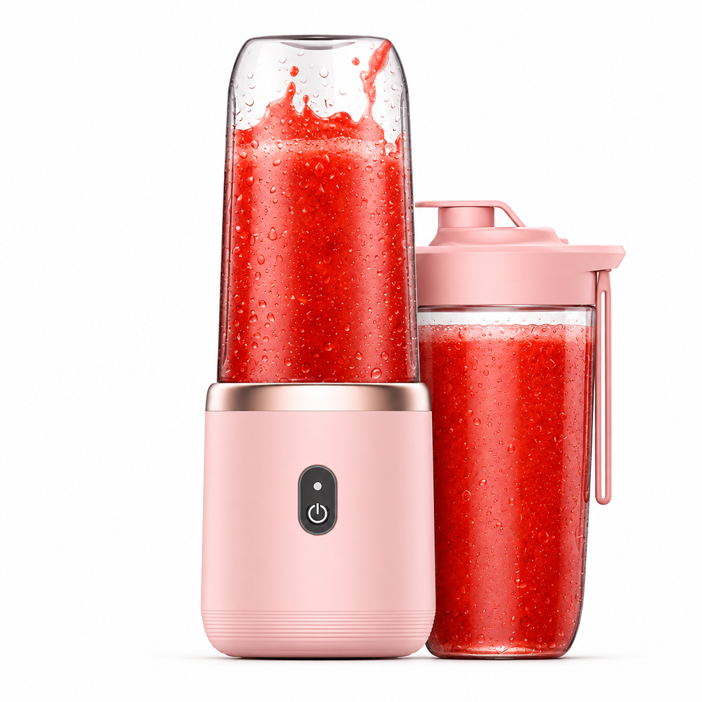 Wireless Portable Juicer Cup – 6-Blade Dual Motor with Large Battery
