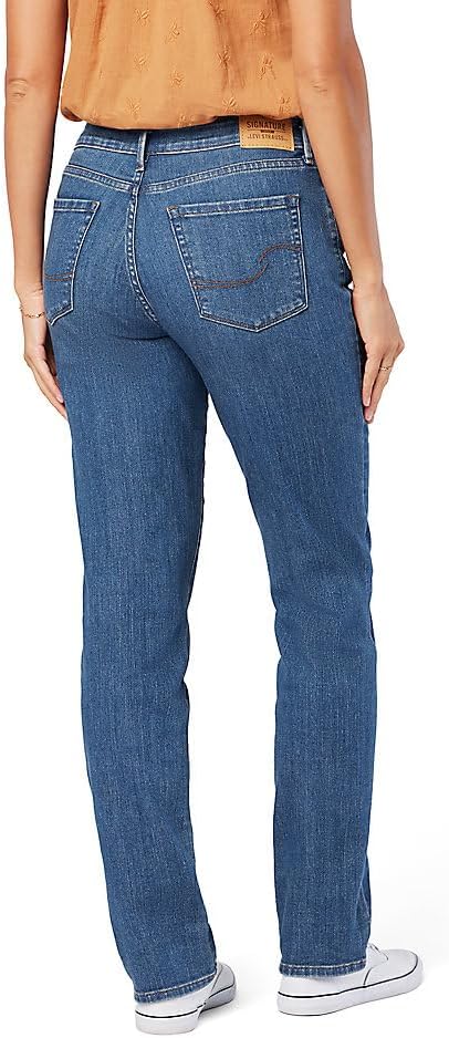 Levi Strauss Signature Gold Women's '03 Essential Mid Rise Straight Jeans (Also Available in Plus)