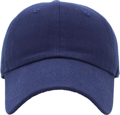 KBETHOS Classic Unisex Cotton Adjustable Low Crown Baseball Cap – Plain Dad Hat