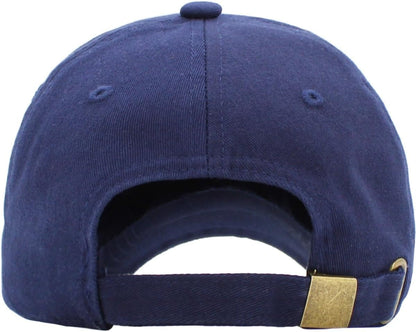 KBETHOS Classic Unisex Cotton Adjustable Low Crown Baseball Cap – Plain Dad Hat