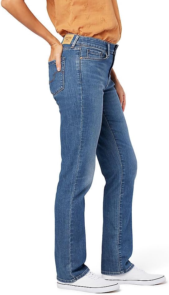 Levi Strauss Signature Gold Women's '03 Essential Mid Rise Straight Jeans (Also Available in Plus)