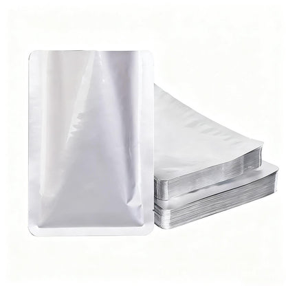 Food Grade Aluminum Foil Vacuum Seal Bags – 3-Side Sealed, Heavy Duty Freezer & Fridge Storage Pouches (Pack of 50)