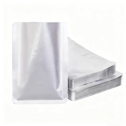 Food Grade Aluminum Foil Vacuum Seal Bags – 3-Side Sealed, Heavy Duty Freezer & Fridge Storage Pouches (Pack of 50)