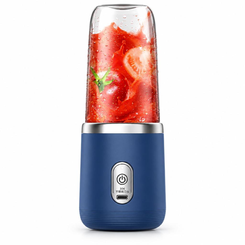 Wireless Portable Juicer Cup – 6-Blade Dual Motor with Large Battery