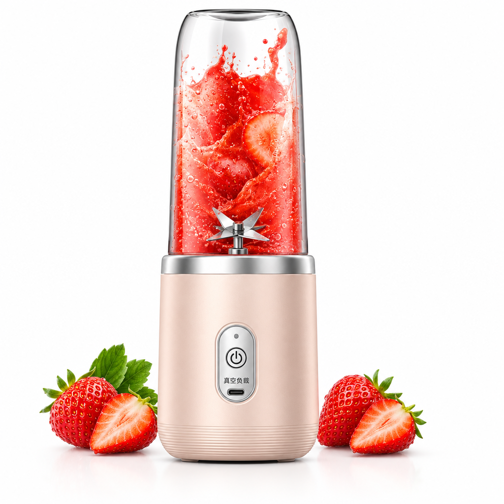 Wireless Portable Juicer Cup – 6-Blade Dual Motor with Large Battery